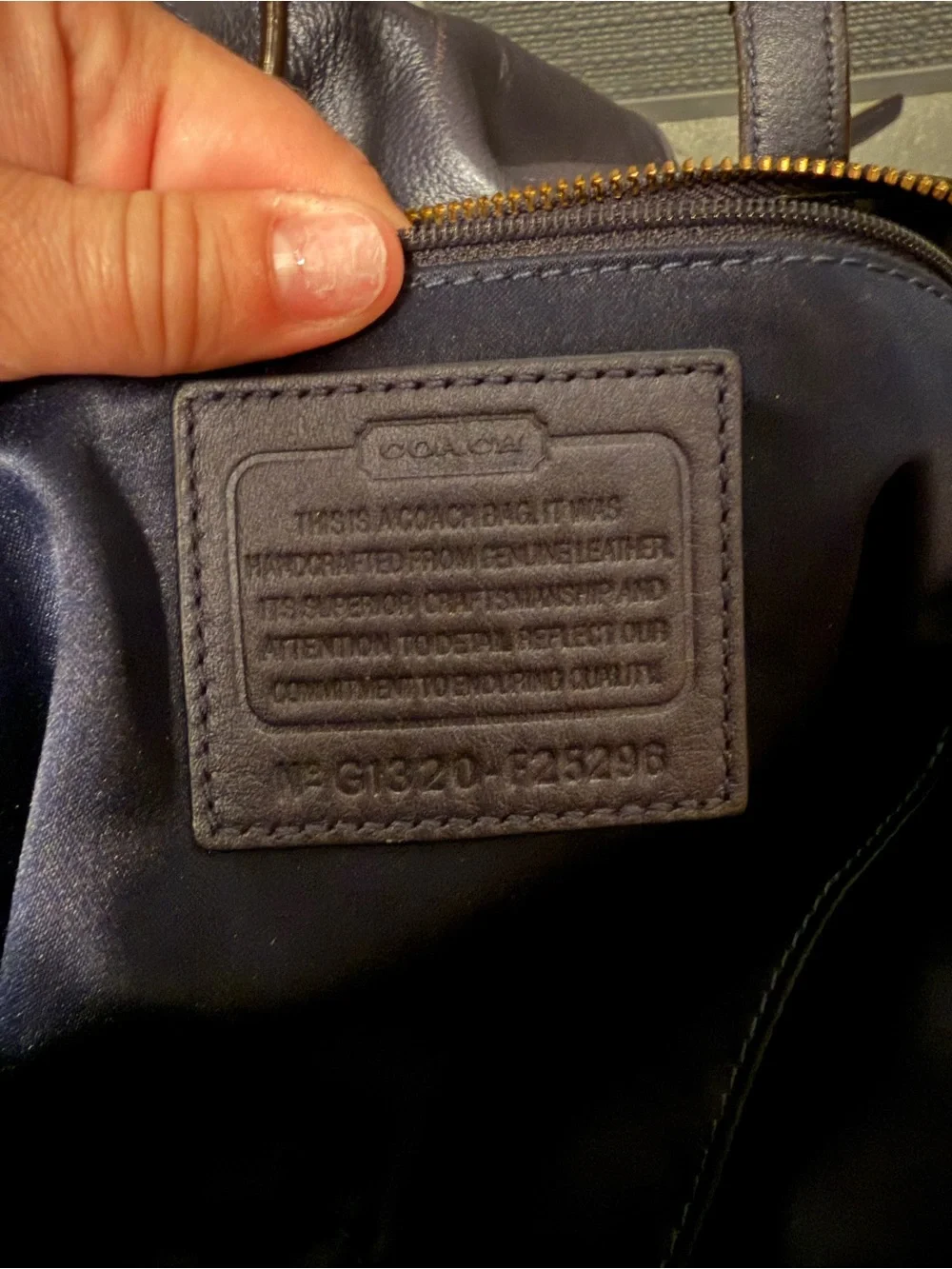 Coach signature dark